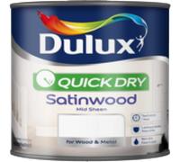Dulux Quick Dry Satinwood Pure Brilliant White, 750ml