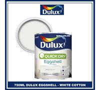 DULUX QD EGGSHELL WHITE COTTON 750ML