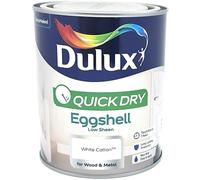 Dulux 5358168 Quick Dry Eggshell Paint - White Cotton - 750ML