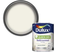 Dulux Quick Dry Satinwood Paint For Wood And Metal - Jasmine White 750 ml