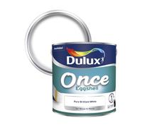Dulux Retail Once Eggshell Paint Pure Brilliant White 2.5L / 750ml