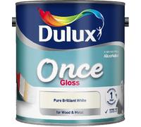 Dulux Retail Once Gloss Pure Brilliant White 750ml / 1.25L / 2.5 Litres