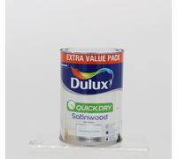 Dulux Retail Quick Dry Satinwood - Pure Brilliant White - 1.25L