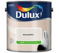 Dulux 2.5L Silk Standard Emulsion Paint, Nutmeg White