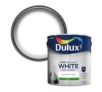 Dulux Silk Emulsion Paint For Walls And Ceilings - Pure Brilliant White 2.5 Litres