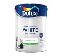 Dulux Silk Emulsion Paint For Walls And Ceilings - Pure Brilliant White 5 Litres