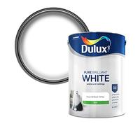Dulux Silk Emulsion Paint For Walls And Ceilings - Pure Brilliant White 5 Litres