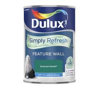 Dulux Simply Refresh Feature Wall Matt Emulsion Paint - Emerald Glade - 1.25L (Pack of 1), 5569249