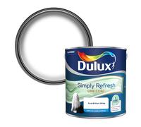 Dulux One Coat Pure Brilliant White Matt Emulsion Paint, 2.5L