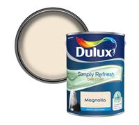 Dulux Simply Refresh One Coat Matt Emulsion Paint, Magnolia, 5L - Interior Walls & Ceilings