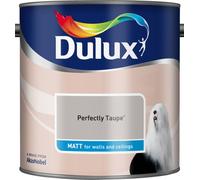 Dulux Matt Emulsion Paint For Walls And Ceilings - Perfectly Taupe 2.5L