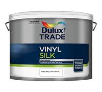 Dulux Trade 10L Vinyl Silk - Pure Brilliant White Finish