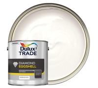Dulux Trade Diamond Eggshell Pure Brilliant White 2.5L Interior Paint UK Wall
