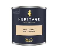 Dulux Heritage Velvet Matt Paint 125ml, DH Stone, High Quality Matt Emulsion Paint
