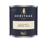 Dulux Heritage Velvet Matt Paint 125ml, Green Clay, High Quality Matt Emulsion Paint