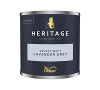 Dulux Heritage Velvet Matt Paint 125ml, Lavender Grey, High Quality Matt Emulsion Paint