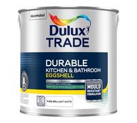Dulux Trade Durable Kitchen & Bathroom Eggshell Paint 2.5ltr Pure Brilliant White