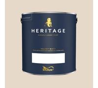 Dulux Heritage Velvet Matt Paint 2.5L, York White, High Quality Matt Emulsion Paint