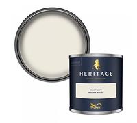 Dulux Heritage Velvet Matt Paint 125ml, Grecian White, High Quality Matt Emulsion Paint