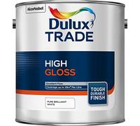 Dulux Trade Pure Brilliant White High Gloss Metal & Wood Paint, 2.5L
