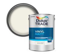 Dulux Trade Jasmine White Vinyl Matt Wall & Ceiling Emulsion Paint, 5L