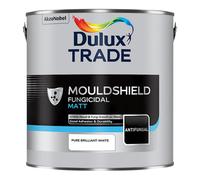 Dulux Trade Mouldshield Fungicidal Matt Paint 2.5ltr Pure Brilliant White