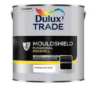 Dulux Trade Mouldshield Pure Brilliant White Eggshell Interior Anti-Mould Paint, 2.5L