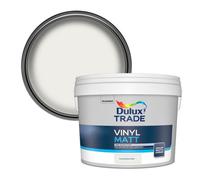 Dulux Trade Pure Brilliant White Vinyl Matt Wall & Ceiling Emulsion Paint, 10L