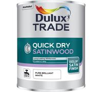 Dulux Trade Quick Dry Satinwood Paint 2.5L - Pure Brilliant White