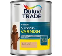 Dulux Trade Quick Dry Clear Satin Wood Varnish, 1L