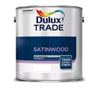 Dulux Trade Pure Brilliant White Satinwood Metal & Wood Paint, 2.5L
