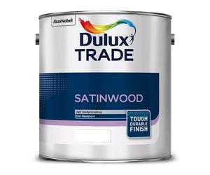 Dulux Trade Satinwood Paint, Pure Brilliant White 2.5L