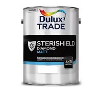 Dulux Trade Sterishield Diamond Matt, Pure Brilliant White 5L
