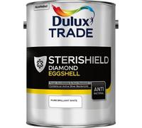 Dulux Trade Sterishield Dimond Eggshell - Pure Brilliant White - 5 Litre