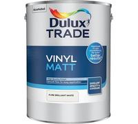 Dulux Trade Vinyl Matt Emulsion Paint, Pure Brilliant White 2.5L