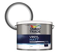 Dulux Trade White Vinyl Matt Emulsion Paint, 10L