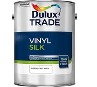 Dulux Trade Pure Brilliant White Silk Emulsion Paint, 5L