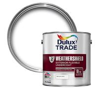 Dulux Trade Weathershield Undercoat, Brilliant White, Metal & Wood, 2.5L