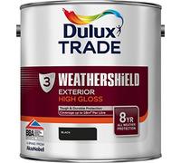 Dulux Trade Weathershield Exterior High Gloss Black 2.5 Litres