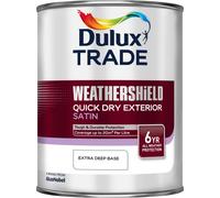 Dulux Trade Weathershield Exterior Quick Dry Satin 1ltr Extra Deep