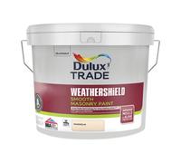 Dulux Trade Weathershield Magnolia Smooth Masonry Paint, 10L Tin