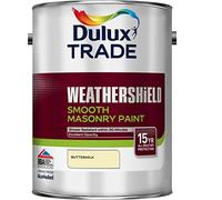 Dulux Trade Weathershield Smooth Masonry Buttermilk 5 Litres