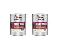 Dulux Trade Weathershield Smooth Masonry Paint Gardenia 5L (Pack Of 2)