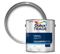 Dulux Trade Vinyl Matt Emulsion Paint, White 2.5L