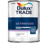 Dulux Trade White Satinwood Pure Brilliant White Self Undercoating All Size Tins