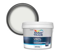 Dulux Trade White Vinyl Matt Emulsion Paint, 10L