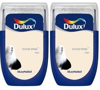 Dulux Walls and Ceilings Tester Paint, Orchid White, 30 ml (Pack of 2)