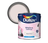 Dulux Walls & Ceilings Blush Pink Matt Emulsion Paint, 2.5L