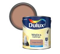Dulux Walls & Ceilings Copper Blush Matt Wall & Ceiling Emulsion Paint, 2.5L