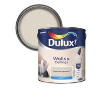Dulux Walls & Ceilings Emulsion Paint,Soft Warm Neutral Shade, Non-Reflective Matt Surface, Even Coverage for Interior Paint for Living Rooms, Bedrooms & Ceilings (Natural Hessian, 2.5 Liters)